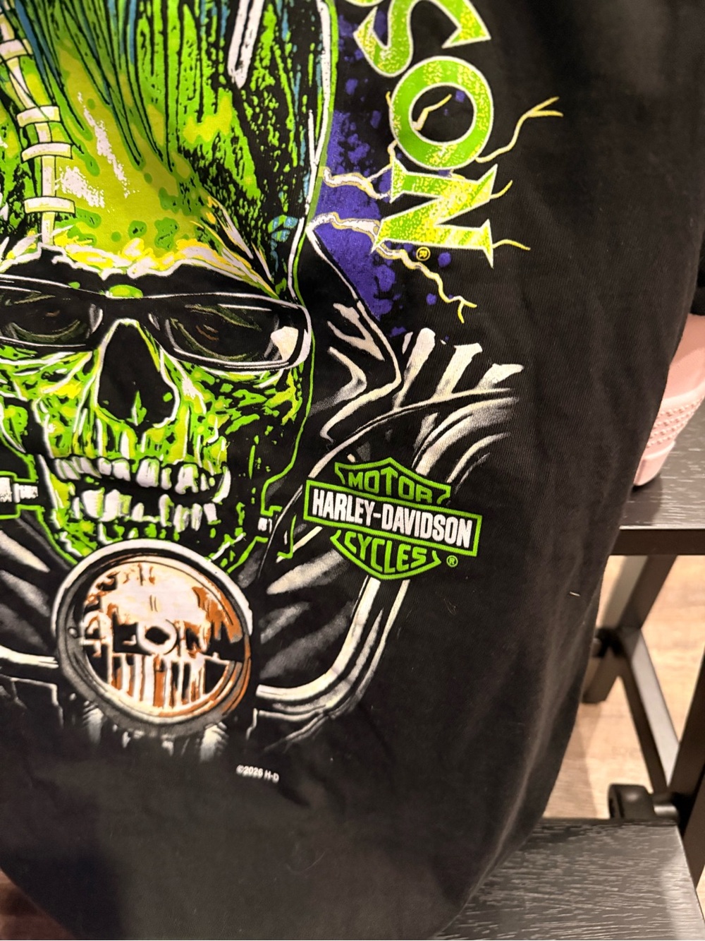 Harley Davidson Halloween tee - Picture 3 of 6